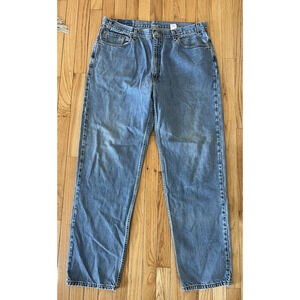 Vintage Levis 550 Relaxed Fit Blue USA‎ Made Jeans 38X34 Red Tab Boyfriend/Mom